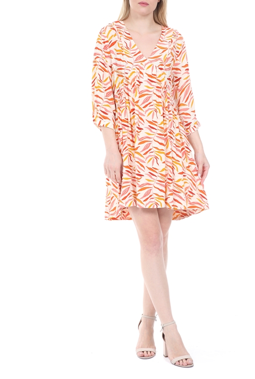 GRACE AND MILA-Γυναικείο mini φόρεμα GRACE AND MILA CAPUCINE ροζ
